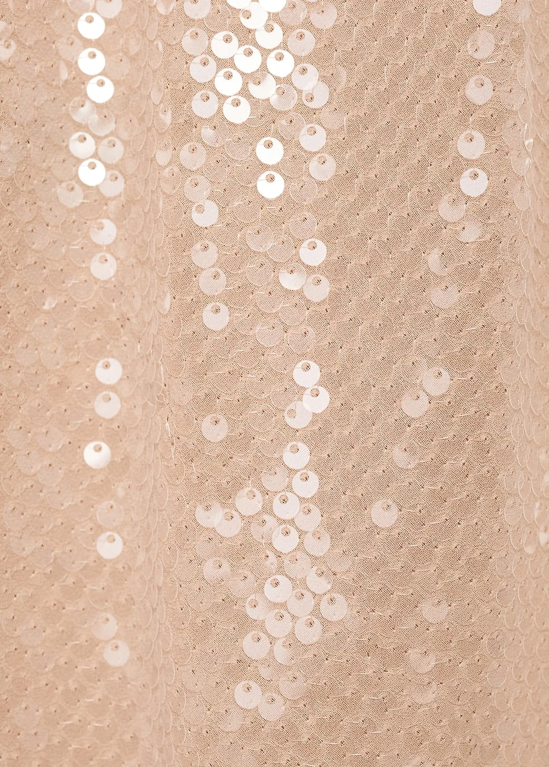 Sequined halter neck dress