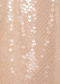 Sequined halter neck dress