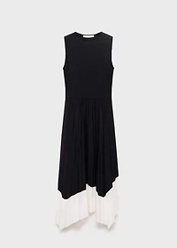 Combined pleated dress