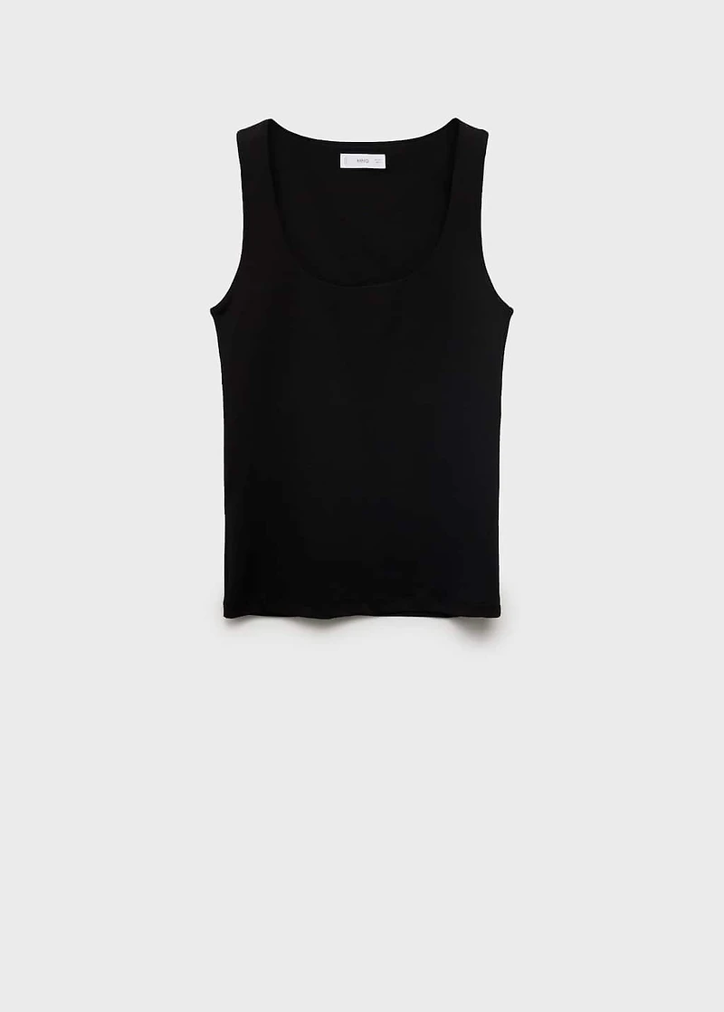 Plain strapless top