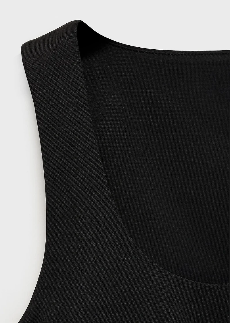 Plain strapless top