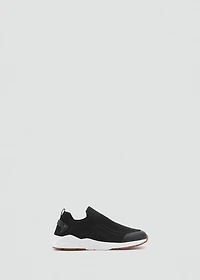 Elastic panel sneakers