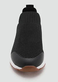 Elastic panel sneakers