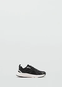 Combined sneakers with laces