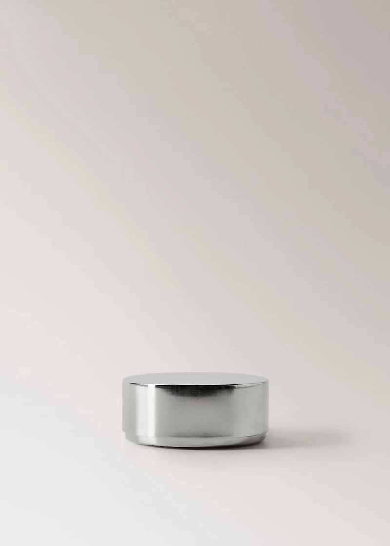 Small round metal box