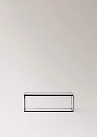Small jewelry box with metal profile