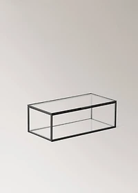 Small jewelry box with metal profile