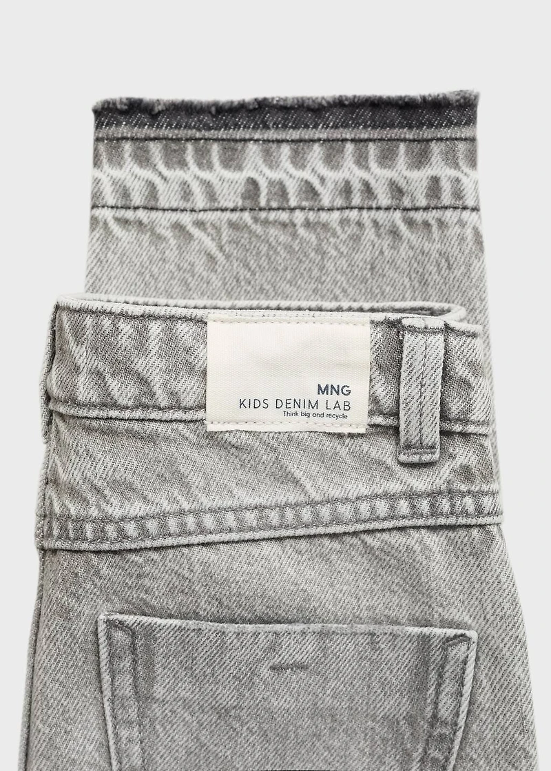 Mom fit decorative rips jeans