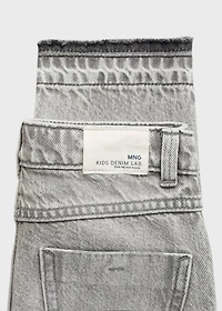 Mom fit decorative rips jeans