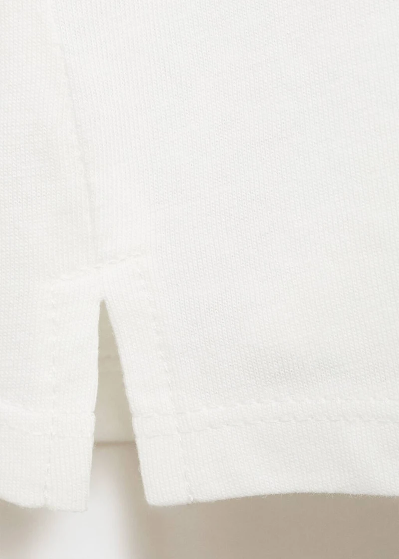 Embroidered cotton T-shirt