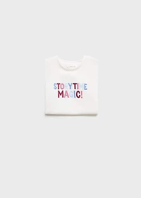 Embroidered cotton T-shirt
