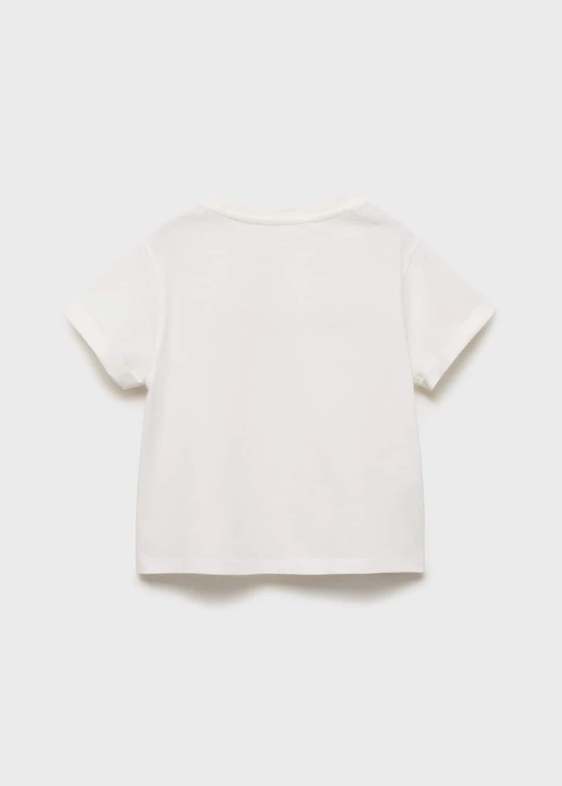 Embroidered cotton T-shirt