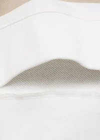 Striped cotton-blend sweatshirt