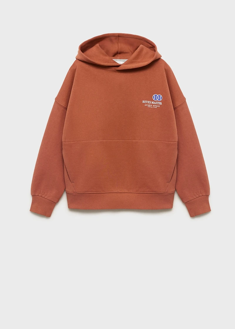 Printed cotton sweatshirt
