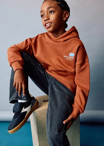 Printed cotton sweatshirt
