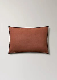 Two-tone linen cushion cover 40x60 cm