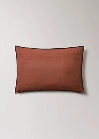 Two-tone linen cushion cover 40x60 cm