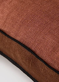 Two-tone linen cushion cover 40x60 cm