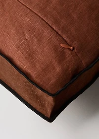 Two-tone linen cushion cover 40x60 cm