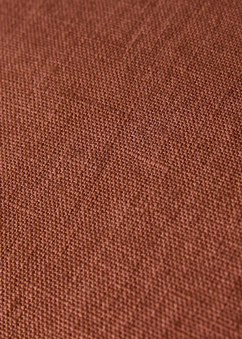 Two-tone linen cushion cover 40x60 cm
