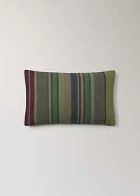 Cotton overdyed striped cushion cover 30x50 cm