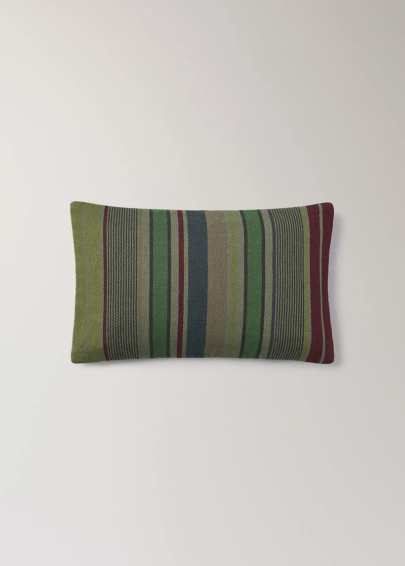 Cotton overdyed striped cushion cover 30x50 cm
