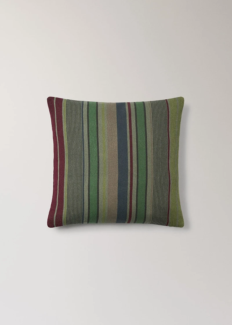 Cotton overdyed striped cushion cover 45x45 cm