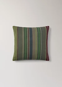 Cotton overdyed striped cushion cover 45x45 cm