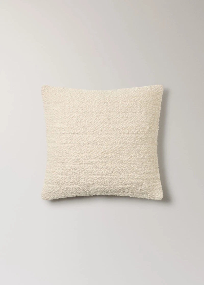 Structured cotton cushion cover 50x50 cm