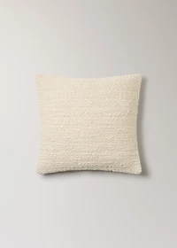 Structured cotton cushion cover 50x50 cm