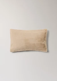 Fur-effect textured cushion cover 30x50 cm
