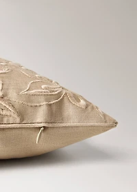 Cotton linen embroidered cushion cover 30x50 cm