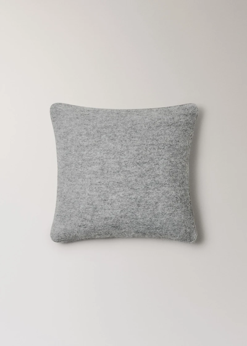 Carded-effect cushion cover 50x50 cm