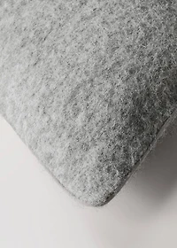 Carded-effect cushion cover 50x50 cm
