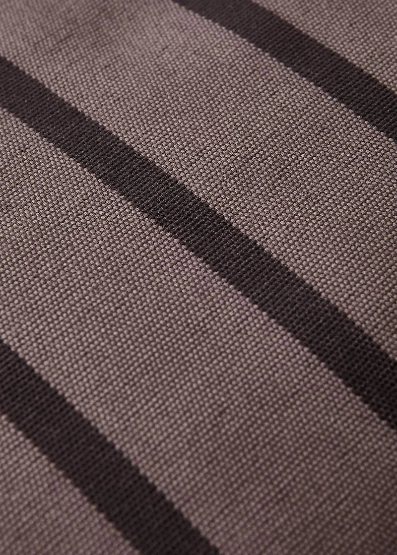 Cotton two-tone striped cushion cover 40x60 cm