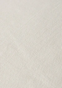 Cotton linen cushion cover with overlock tab 50x50 cm