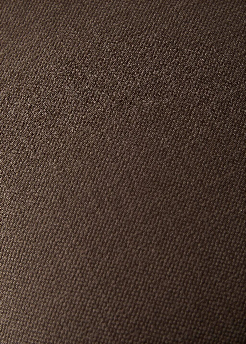 Linen cotton cushion cover with overlock tab 40x60 cm