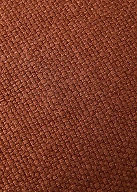Linen cushion cover with trim 16x24 inches