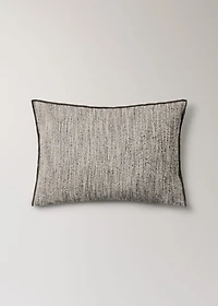 Cotton, linen and wool cushion cover