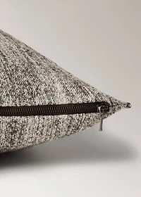 Cotton, linen and wool cushion cover