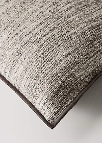 Cotton, linen and wool cushion cover