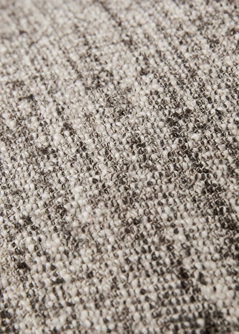 Cotton, linen and wool cushion cover