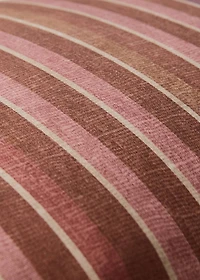 Cotton cushion cover with stripe print 40x60cm