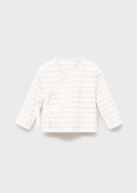 Striped wrap t-shirt