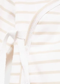 Striped wrap t-shirt