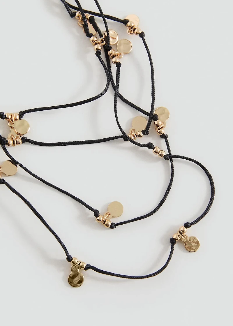 Coin charm necklace
