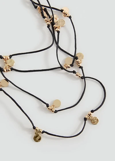 Coin charm necklace