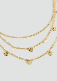 Bead stone necklace