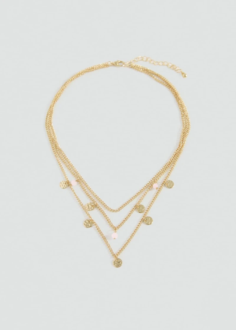 Bead stone necklace