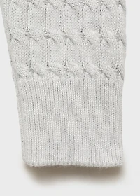 Braided knitted sweater